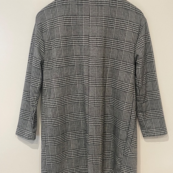 COAT/BLAZER -BLACK PLAID - Picture 2 of 3